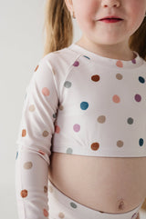 Girl's Two-Piece Crop Swimsuit - HoneyBug 