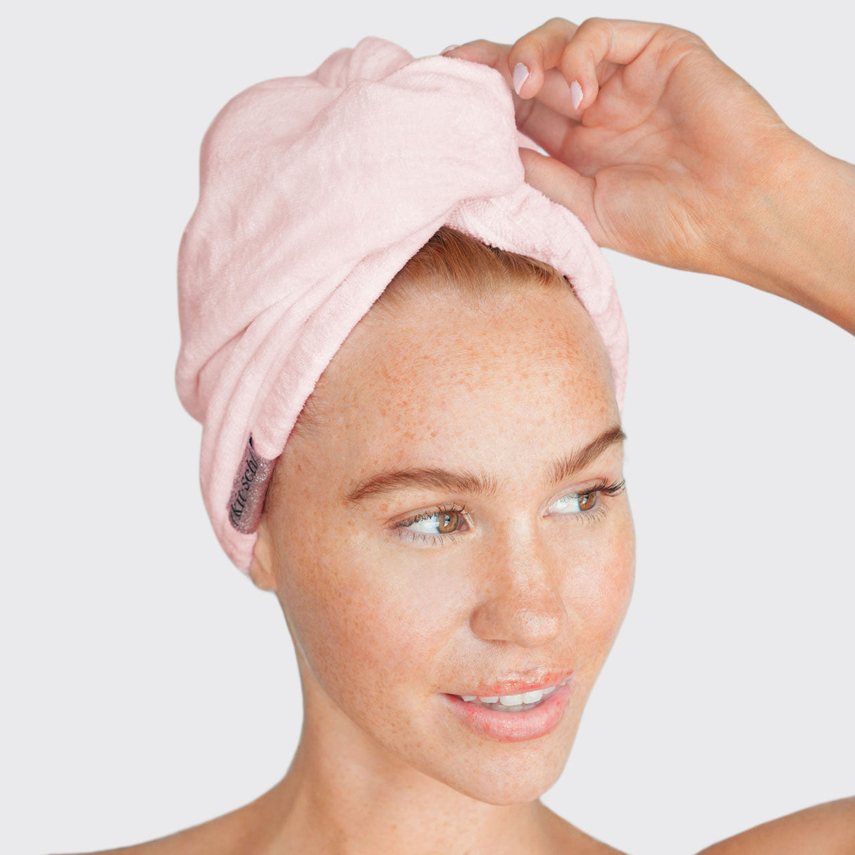 Blush Microfiber Hair Towel - HoneyBug 