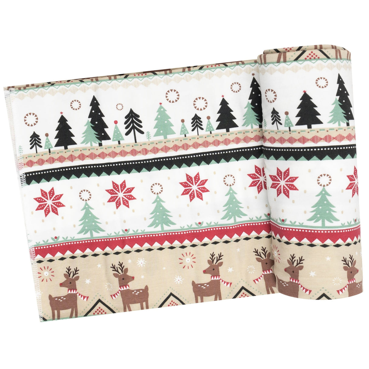 Swaddle Blanket - Reindeer Fair Isle