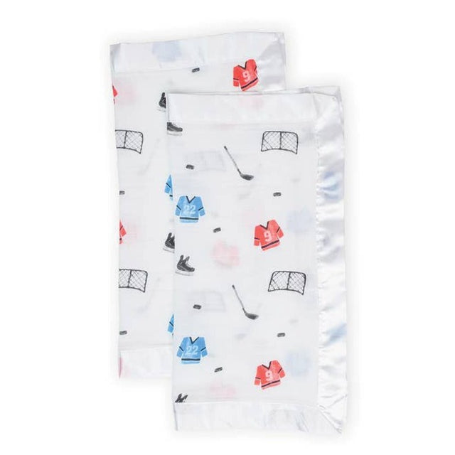 2-pack Muslin Security Blankets - Hockey - HoneyBug 