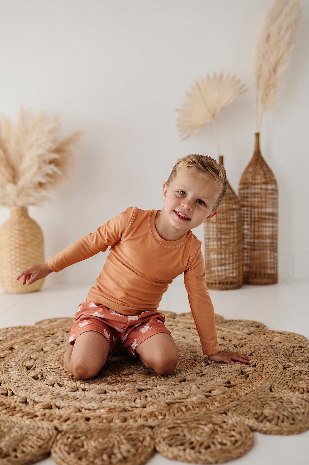 Long Sleeve Rash Guard Swim Shirt - HoneyBug 