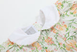 Floral Smocked Collared Bubble Romper