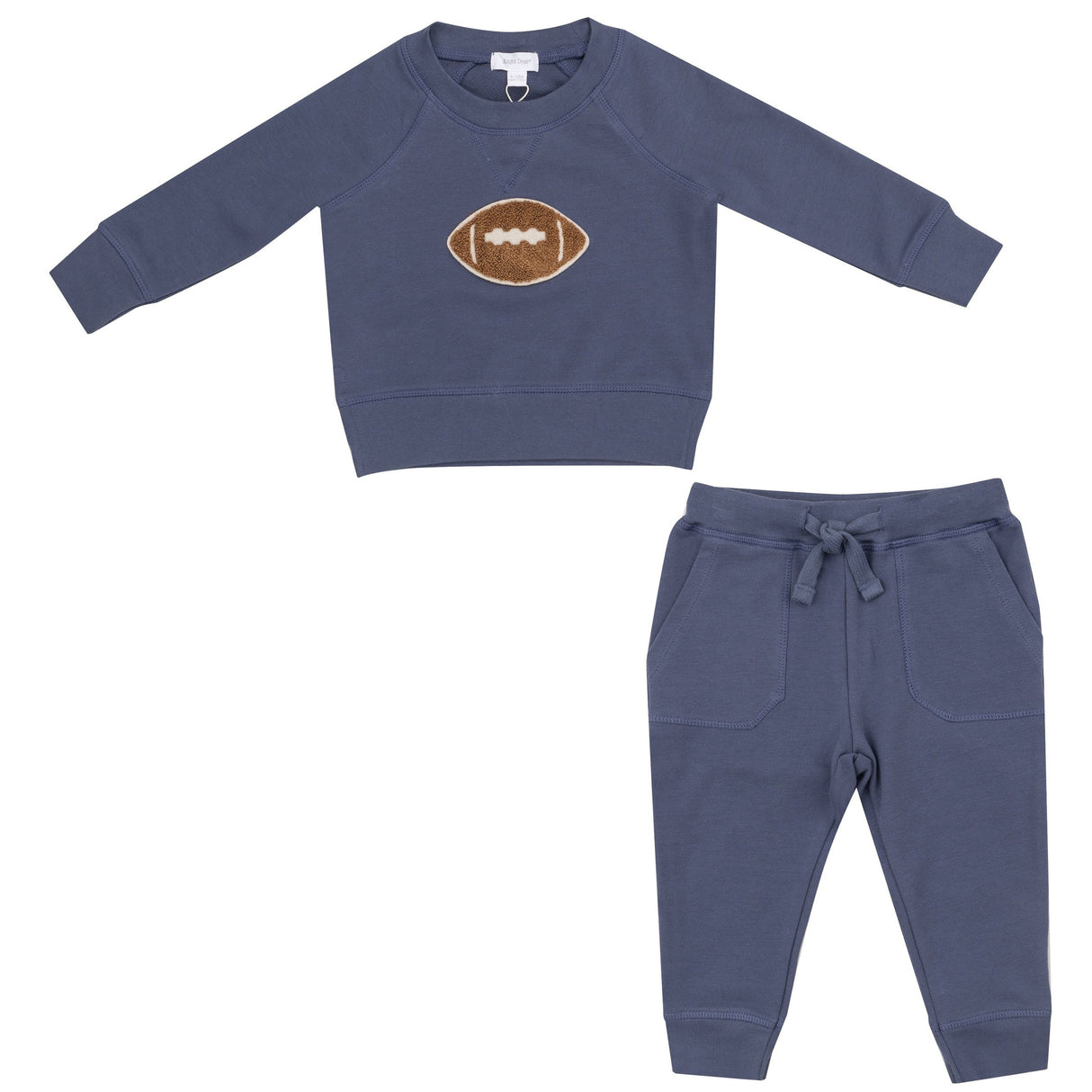 Raglan Sweatshirt & Jogger Set - Footballs + French Terry