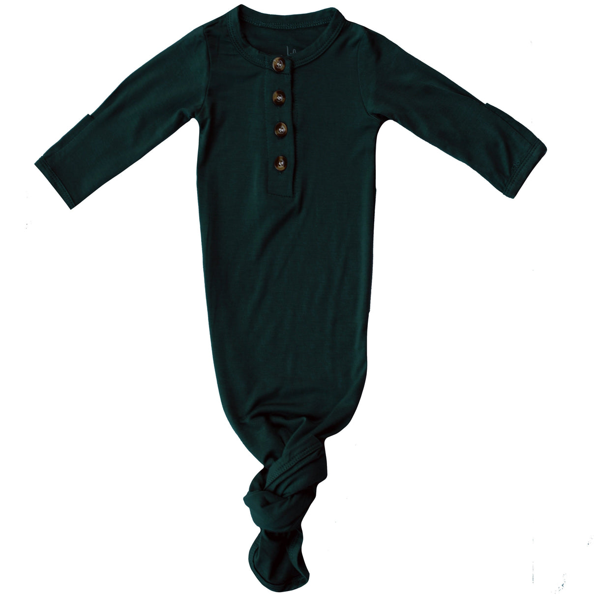 Knotted Baby Gown - Dark Teal