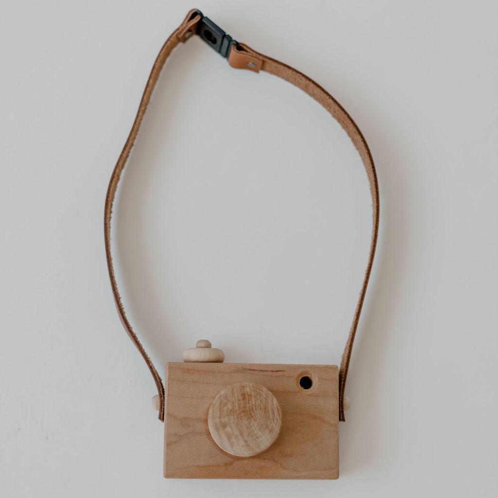 Wood & Leather Play Camera