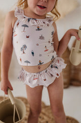 Girl's Two-Piece Tankini Swim Set - HoneyBug 