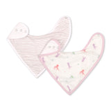 Octopus & Lavender Wave Bib Set - HoneyBug 