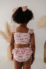 Girl's Two-Piece Swim Set - HoneyBug 