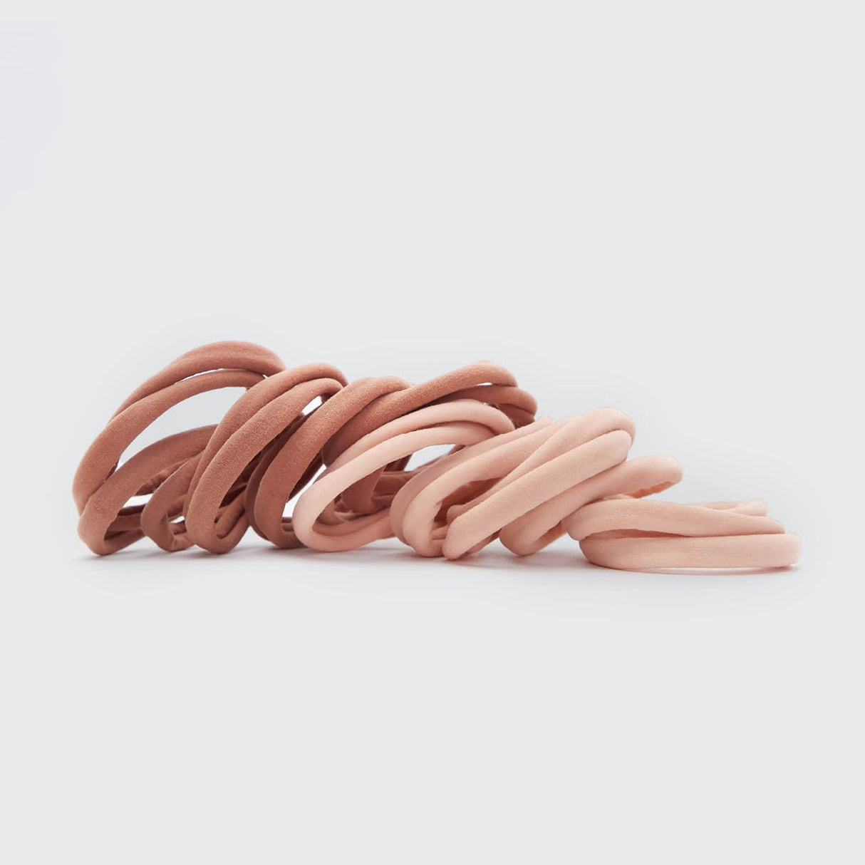 Elastic Hair Ties 20 Pack - Blush - HoneyBug 