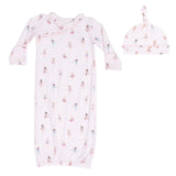 Petite Ballet - Kimono Gown & Ruffle Knotted Hat