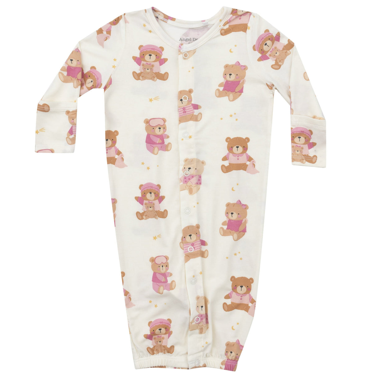 Convertible Gown - Teddy Bears Pink