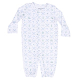 Golf Trellis Blue - Convertible Gown