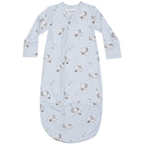 Bundle Gown - Gray Elephants - Blue