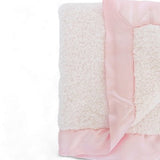 Classic Satin Border Blanket - Pink