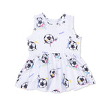 Soccer Balls Playing Soccer Pink - Peplum Tank Top and Bike Short