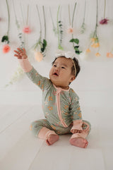 Baby Long Sleeve Zip Romper