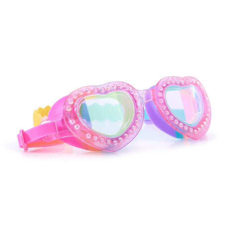 Love Ya Pink Kids' Heart-Shaped Swim Goggles - HoneyBug 