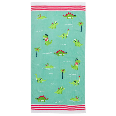 Beach and Bath Towel - Dino - HoneyBug 
