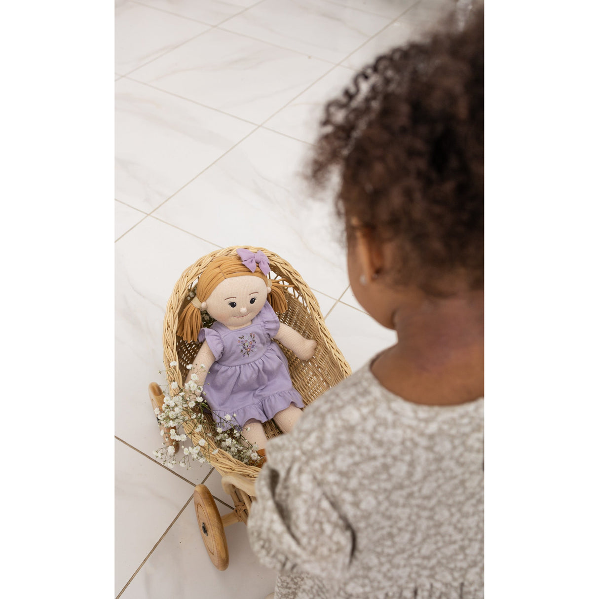 The Clementine Collective knitted doll Amelia - HoneyBug 