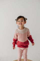 Colorblock Knit Sweater - HoneyBug 