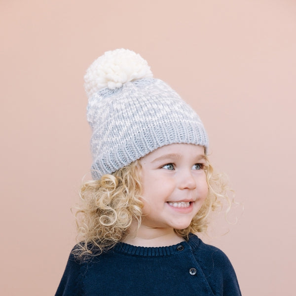 Holiday Christmas Beanie- Bowie Grey - HoneyBug 