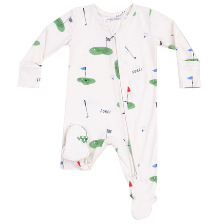 2 Way Zipper Footie - All Fore Golf - HoneyBug 