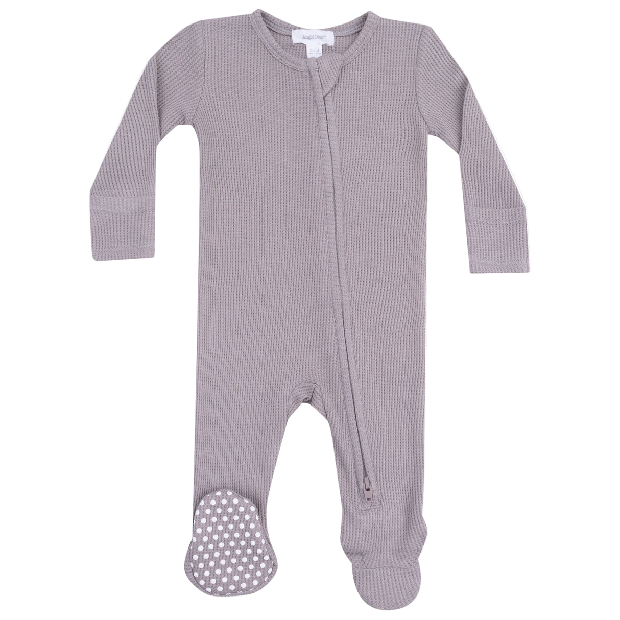 2 Way Zipper Footie - Ash - HoneyBug 