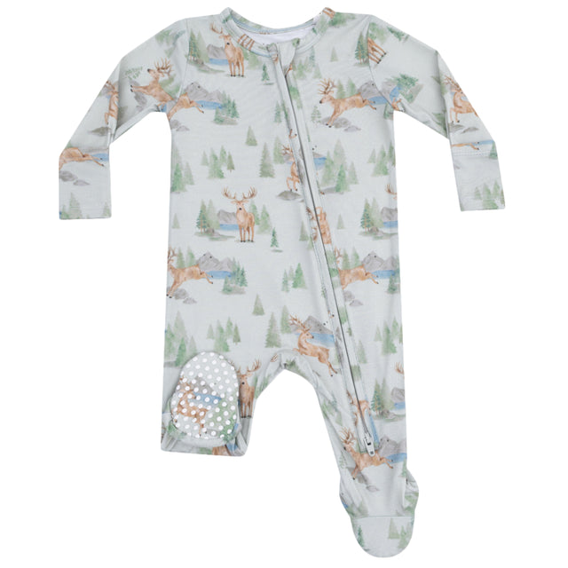 2 Way Zipper Footie - Buck Deer - HoneyBug 