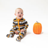 2 Way Zipper Footie - Halloween Paper Garland Glow in the Dark - HoneyBug 