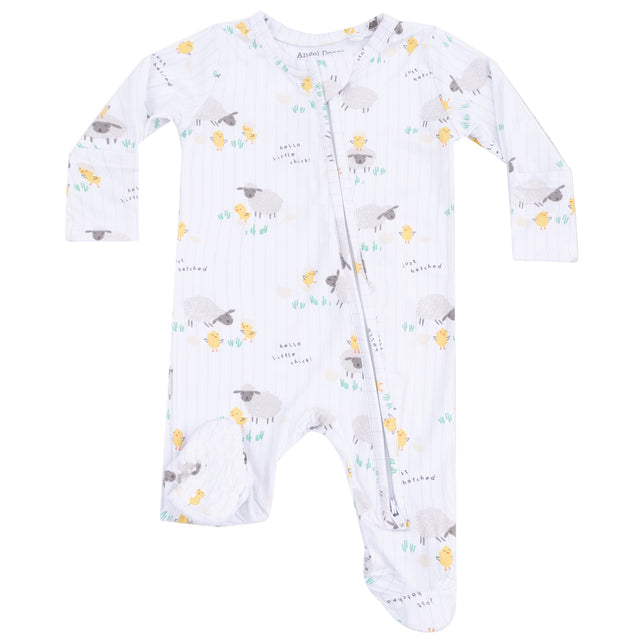 2 Way Zipper Footie - Just Hatched - Unisex - HoneyBug 