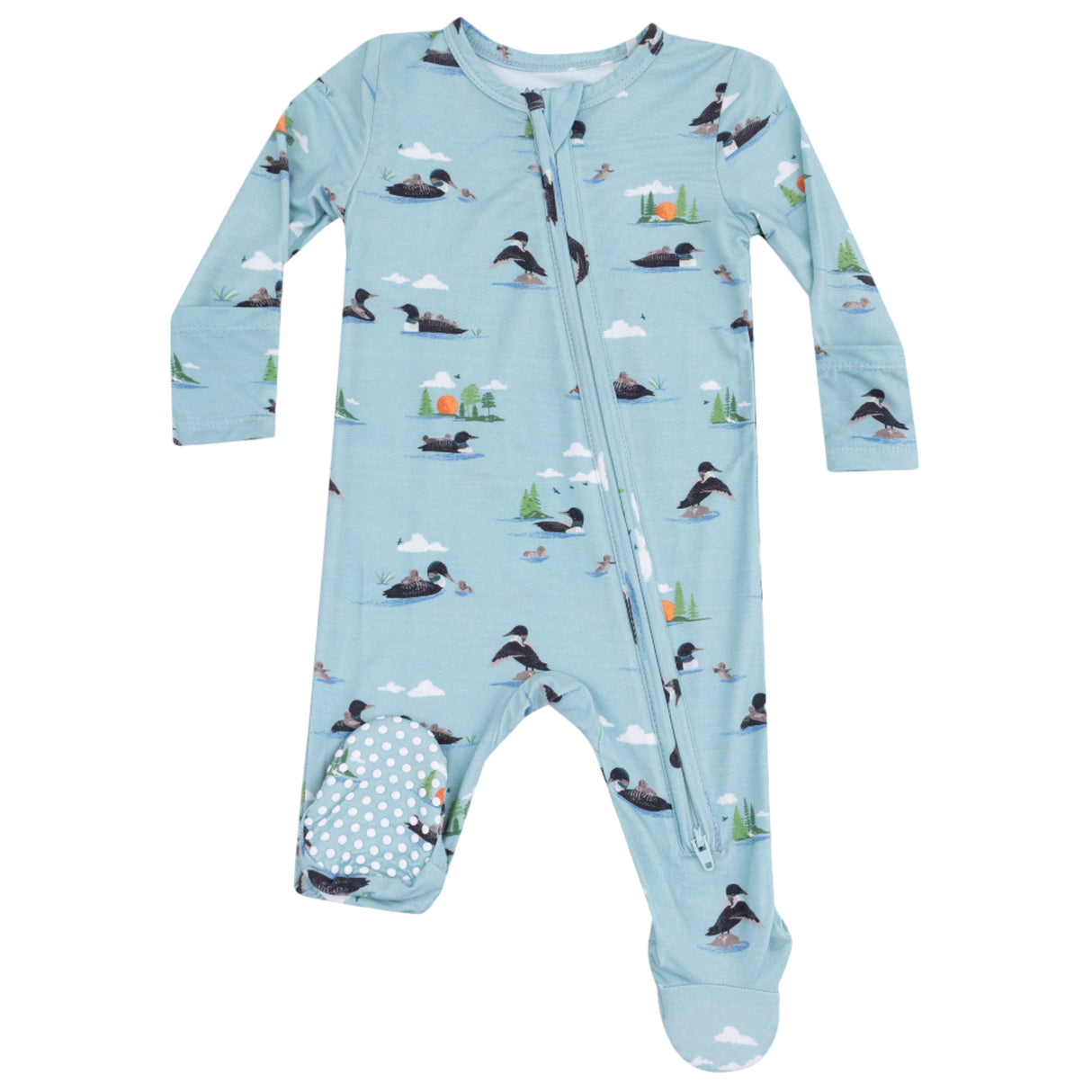 2 Way Zipper Footie - Loons - HoneyBug 