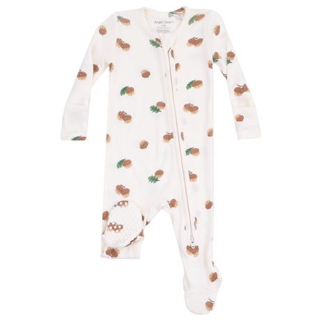 2 Way Zipper Footie - Tiny Acorns - HoneyBug 