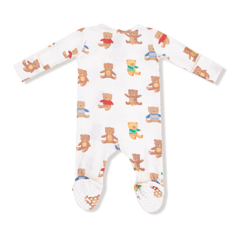 2 Way Zipper Footie - Teddy Bear Collection - HoneyBug 