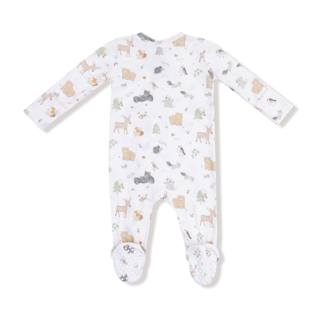 2 Way Zipper Footie - Woodland Babies - HoneyBug 