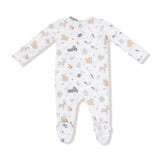 2 Way Zipper Footie - Woodland Babies - HoneyBug 