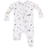 2 Way Zipper Footie - Woodland Babies - HoneyBug 