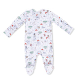 Home Run Baseball - 2 Way Zipper Footie & Swaddle
