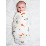 Classic Muslin Swaddle - Forest Friends - HoneyBug 