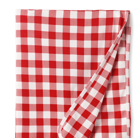 Picnic Plaid/Red Soft Bamboo Stroller Blanket for Baby