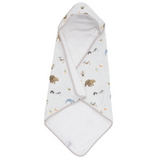 Infant Hooded Towel - Party Animals - HoneyBug 