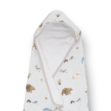 Infant Hooded Towel - Party Animals - HoneyBug 