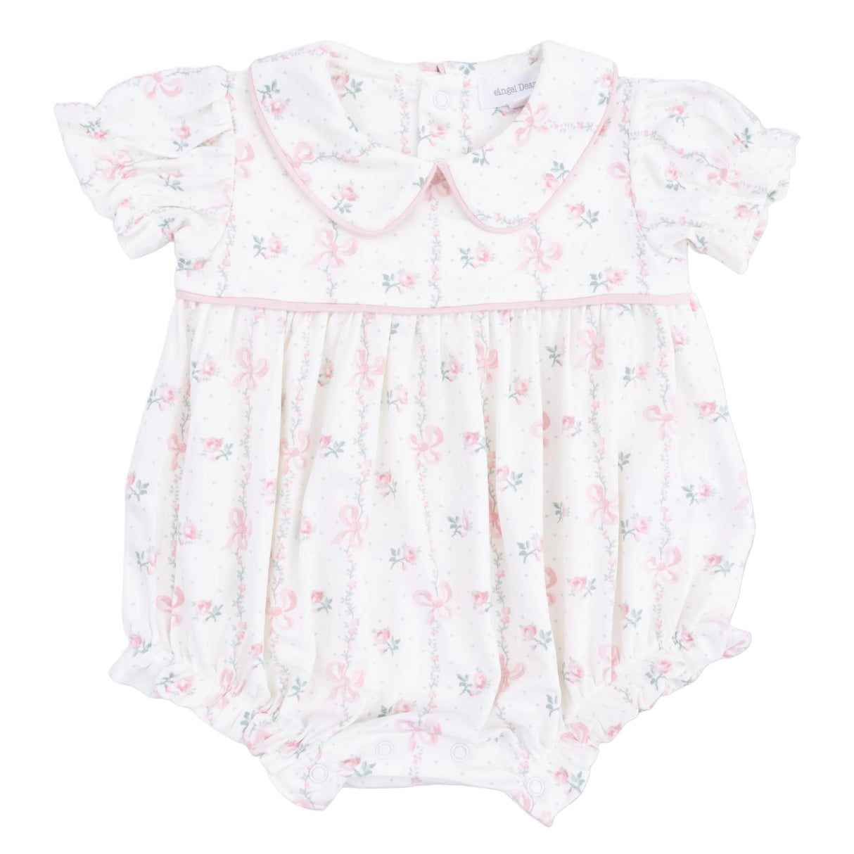 Dainty Buds and Bows - Classic Puff Sleeve Babydoll Bubble