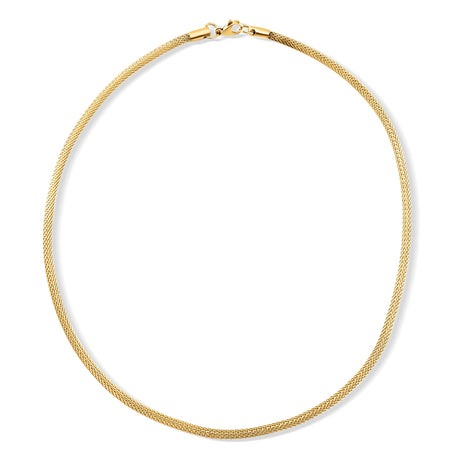 Bowie Round Mesh Chain Necklace - HoneyBug 