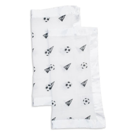 2-pack Muslin Security Blankets - Soccer - HoneyBug 