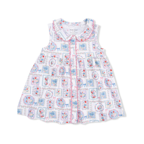 Julep's Floral Patchwork - Jill Dress with Bloomer & Knot Headband Set
