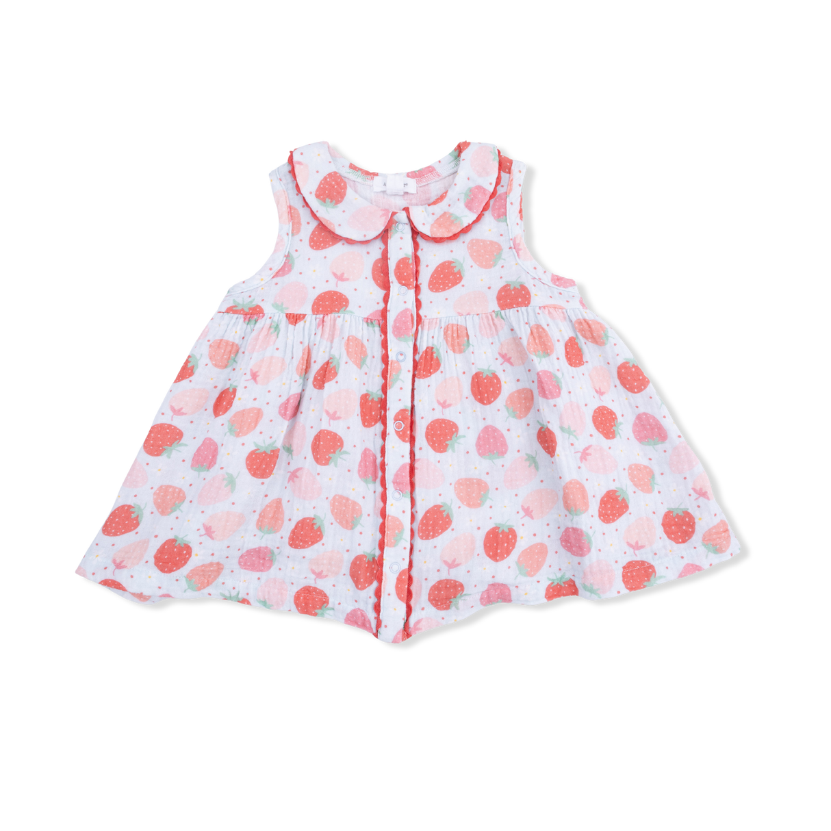 Strawberry Bliss - Jill Dress with Bloomer & Large Bow
