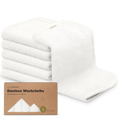 6-Pack Organic Baby Washcloths - HoneyBug 