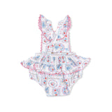 Julep's Floral Patchwork - Ric Rac Ruffle Sunsuit