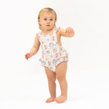 Julep's Floral Patchwork - Ric Rac Ruffle Sunsuit