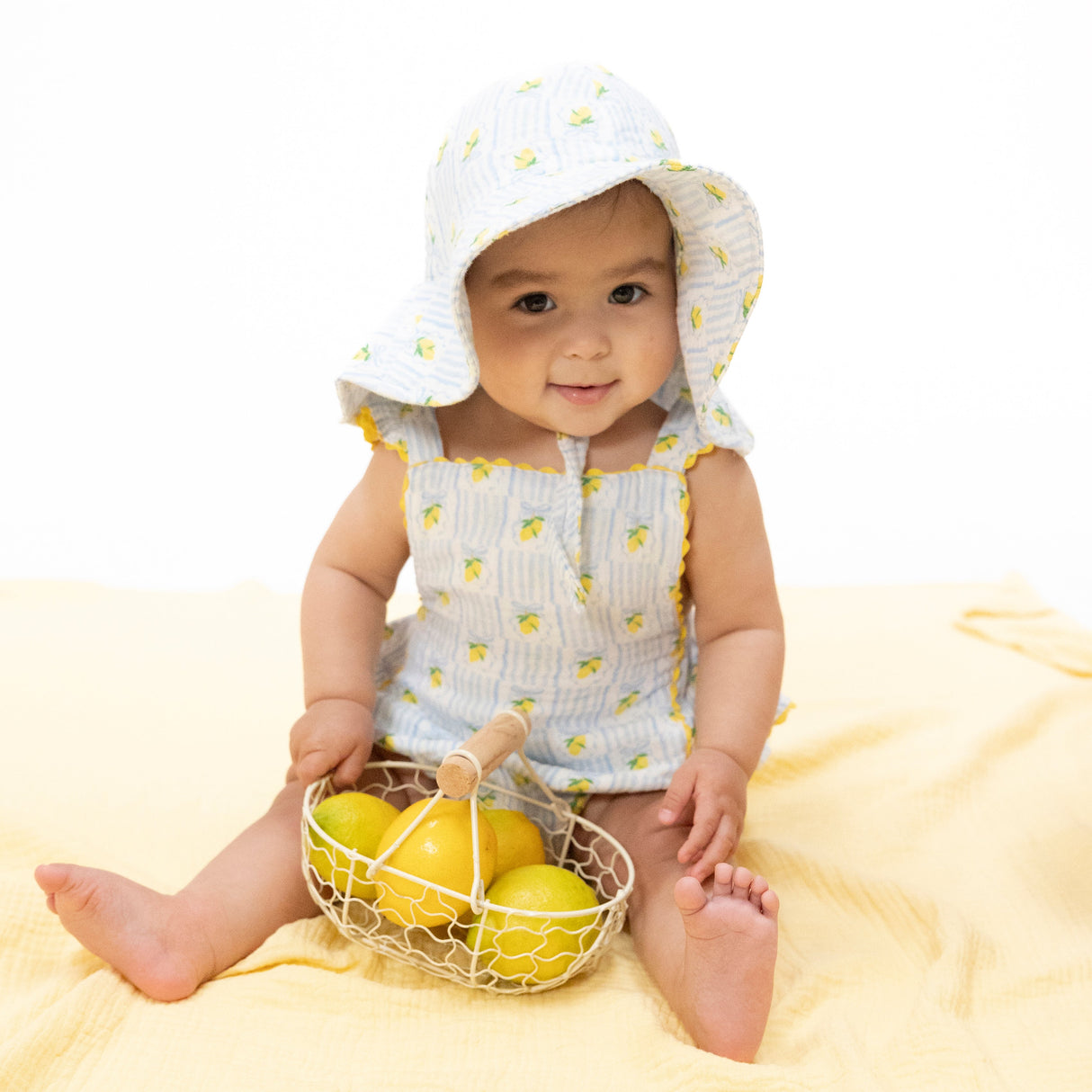 Lovely Lemons - Ric Rac Ruffle Sunsuit